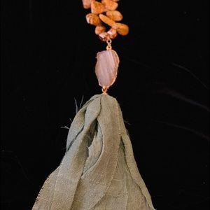 Long tassel necklace